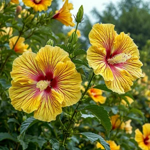 Гибискус Свит Соната купить по цене от 249р. в интернет-магазине «Посадика» с доставкой почтой в в Мамадыше и по всей России – [изображение №1].